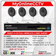Paket 4 IP Camera CCTV Wireless Wifi EZVIZ NVR KIT Praktis Tanpa Kabel