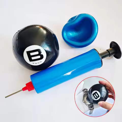 Watch Case Open Ball Durable 6.5cm Black 8088 Rubber Safe Reliable Portable Watchmaker Watch Rotatin