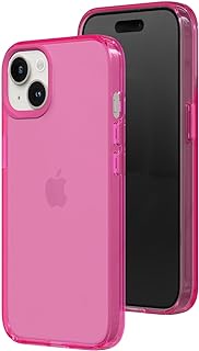 RhinoShield JellyTint Transparent Protective Case Compatible with [iPhone 14 Plus] | Exceeds Military Drop Standards, Scratch Resistant, Shockproof, Trendy Colors - Fancy Pink