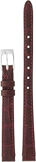 CP-W9 Mimosa Watch Band, P Type Embossed Crocodile (Cow Leather Embossed/Bamboo Marks), 0.3 inches (