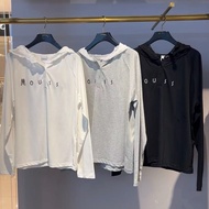 Japanese Single M Home mo * s $y2025 Autumn Loose Letter Lace Hooded Sweatshirt Casual Style Lace St