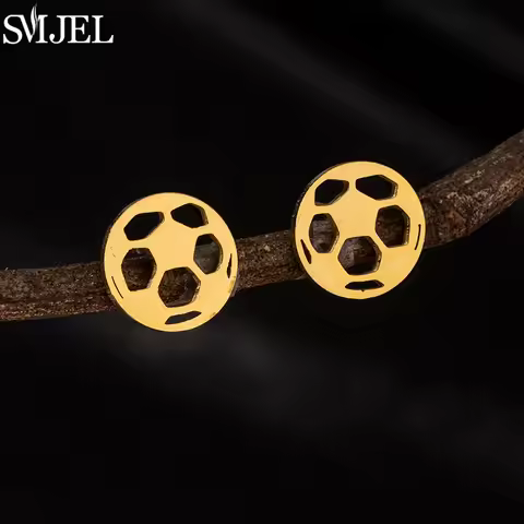 New Fashion Soccer Studs Earrings for Men Women Stainless Steel Football Volleyball Basketball Earin