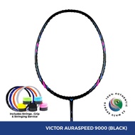 VICTOR AURASPEED 9000 C ( BLACK ) 4U | 5U BADMINTON RACKET