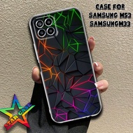 Samsung CASE 5GM53 / M33 5G MOTIF [ABSTRAX] Samsung CASE NEWEST 5GM53 CLEAR CASE PROTECTED CAMERA SO