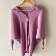 ▪️富貴選物FUGUEI▪️ 三宅一生ME 粉膚紫 造型長衫外套