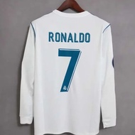 เสื้อเรอัลมาดริด1718 Retro Ronaldo Benzema Kaus Sepak Bola