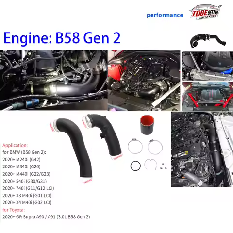 performance B58 Gen2 Intercooler Charge Pipe Kit 13718651066 For BMW M340i M440i 540i G20 G22 G31 G1