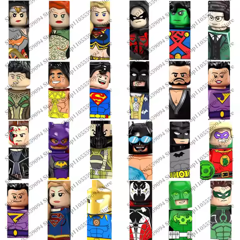 Hot selling DC Superhero Collect limited edition BeastBoy Clown Robin Riddler building block toys Mi