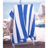 Pool Towel l Beach Towel ๐๐ฎ๐ซ๐จ๐ฉ๐๐๐ง 30x60 inches Oversized Towel Premium Blue Strip Towel