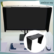 [AmlesoMY] Monitor Lighting Hood, Adjustable Width From 41 to 71 Cm, Compatible with 17 to 27 Inch S