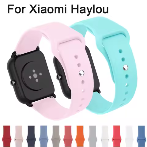 Silicone Strap For xiaomi Haylou Solar LS05 GST RT2 Smart Watch Band Sport Belts For Haylou RS4 Plus