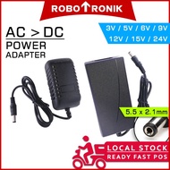 [AC to DC] Adapter Switching Power Supply Adaptor * 3V 5V 6V 9V 12V 15V 24V 1A 2A 3A 4A 5A Astro Unifi Modem