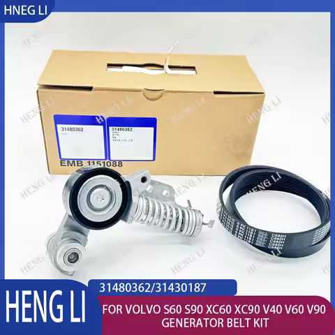 31480362 31430187 is suitable for Volvo S60 S90 XC60 XC90 V40 V60 V90 fan belt kit/generator belt ki