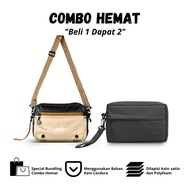 PUSHOP COMBO SAVINGS - Buy More Save More Buy 1 Get 2 Men's Sling Bags RAZO Sling Bags Get LATTE Han