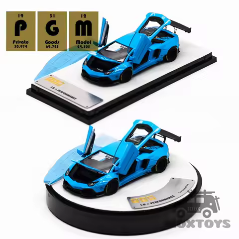 PGM 1:64 LBWK LP700-4 BB Blue Ordinary / Luxury Limited999 Diecast Model Car