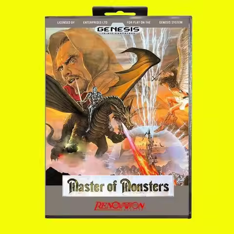 Master Of Monsters MD Game Card 16 Bit USA Cover for Sega Megadrive Genesis Video Game Console Cartr