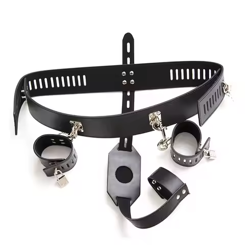 "Premium Male Corset Bondage Set Adjustable Restraint Straps for BDSM, Dominance Play & Submissive T