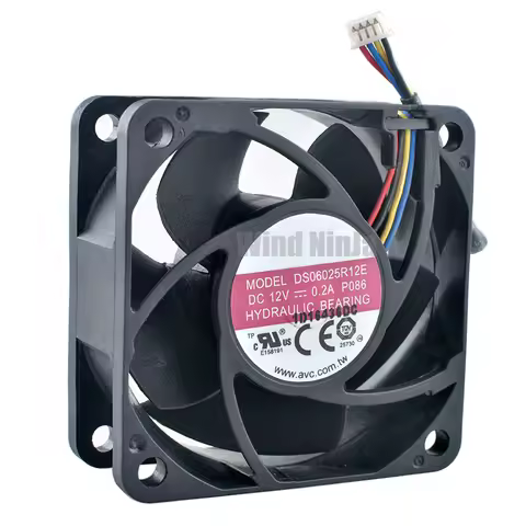 DS06025R12E 6cm 60mm fan 60x60x25mm DC12V 0.20A 4pin Quiet cooling fan for chassis CPU power supply