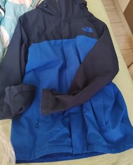 The north face 男裝藍色三合一外套-S/M