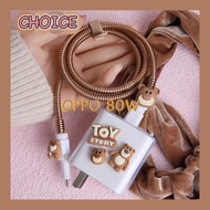 For OPPO 80W/67W Charger Case Cute Cartoon Strawberry Bear Charger Protector Cover For Oppo Reno 8T/