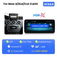 [op105] Android 13 Car Radio Carplay 4G For Mercedes-Benz A / GLA / CLA Class W176 X156 C117 W463 Na