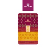 HABIB 0.5g 999.9 Gold Bar (Songket) - Accredited by London Bullion Market Association (LBMA)