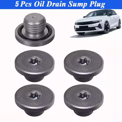5Pcs Engine Oil Pan Drain Sump Plug Screw Bolt Steel M14 X1.5 for Vauxhall Astra J H CORSA B C Repla
