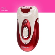 Kemei KM-1888 3 in 1 Professional Lady Rechargeable Epilator Epilator Hair Trimmer Shaver Hair Removal for Body Face