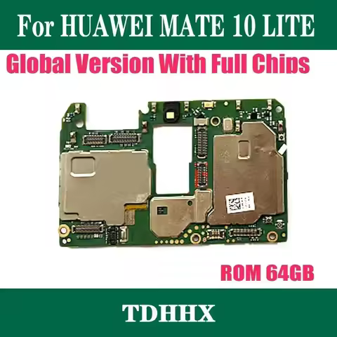 Original For HuaWei MATE 10 Lite 64GB Motherboard Unlocked For HuaWei MATE 10 Lite Logic Board Andro