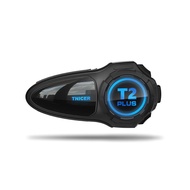 2025 Upgraded TNICER T2 PLUS Motorcycle Intercom: 10-Person Mesh Communication, Bluetooth 5.2, Dual 