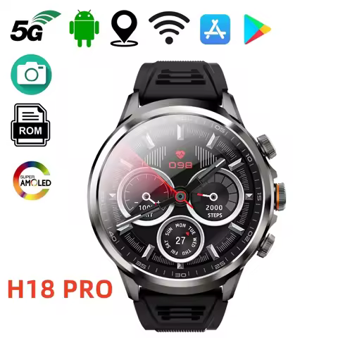 H18 PRO 1.95 Large Screen 1880mah Battery 4G Android Smart Watch Support GPS WIFI 256GBROM Google Pl