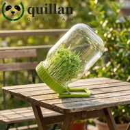 QUILLAN Mason Sprouting Lid, Plastic With Bracket Germination Jar Lid, Portable Efficient Sprouting 