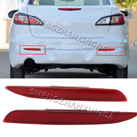 Suitable for Mazda 3 Bl 2009-2013 Rear Bumper Reflector Fog Light Warning Light Car Durability Suita