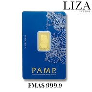 LIZA EMAS x PAMP Suisse 999.9 Gold Bar with Original Certificate 5gram