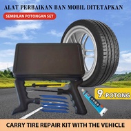 Automatic Tire Plug Kit Motorcycle Tire Patch 9Pcs Bicycle Repair Tire