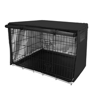 Dog Kennel Cover Dog Cage Protective Cover Universal Fit For Wire Crate Cage Cover Universal Made Of 210D Silver Coated Oxford beilia