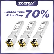 ZoeRax 10G SFP+ RJ45 Module CAT6a Copper SFP+ to RJ45 10G/2.5G/1G | Plug & Play Ethernet Adapter