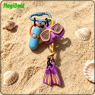 MagiDeal Sporty Scuba Keychain with Carabiner Lightweight Diver Keychain with Mini Tank Compact Divi