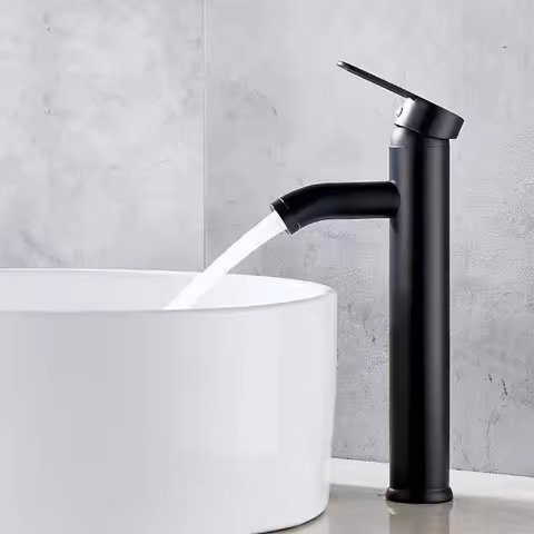 Basin Faucet Stainless Steel Bathroom Faucet Mixer Tap Hot Cold Water Basin Sink Tap Bathroom Faucet
