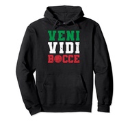 Veni Vidi Bocce Ball, Funny Italian Bocci Pullover Hoodie