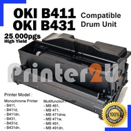 Compatible for OK* B411 B431 DRUM B411d B411dn B431d B431dn MB461 MB471 MB471dnw MB471w MB491 MB491d
