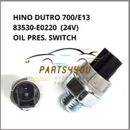 HINO DUTRO 700/ E13C P11C FM2P SS1E ENGINE OIL PRESSURE SWITCH 83530-E0220 1PIN 24V