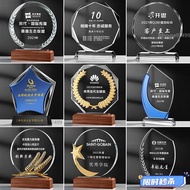 New Style Crystal Trophy Customized Trophy Trophy Making Customized Gift Shareholders' Meeting Souve
