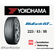 225/45/18 Yokohama BluEarth AE51 GT (With Installation)