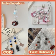 BUDGET Y2K Pink Keychain Pendant Phone Charm Bag Chain Accessory Girls Women Jewelry VN