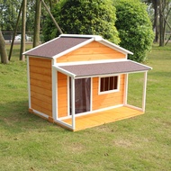 Solid Wood Dog House Outdoor Rain Proof Outdoor Pet Kennel Summer General Dog House Large Dog Kennel Wooden Dog Cage