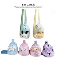 Sanrio sling bag, cute sling bag, children's sling bag, Kuromi/ sling bag, children's sling bag, San