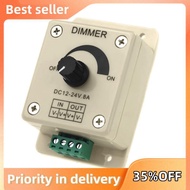 DC 12V-24V LED Dimmer Controller Adjust Single Color For 5050 3528 LED Strip