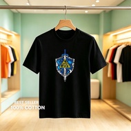 Men's T‑Shirts, with Triforce Hylian Shield pattern Themed Design, Crew Neck Breathable All-Season N