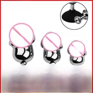 Silicone Base Metal Turtle Head Butt Plug Masturbation Back Court Climax Aluminum Alloy Dilator Dual